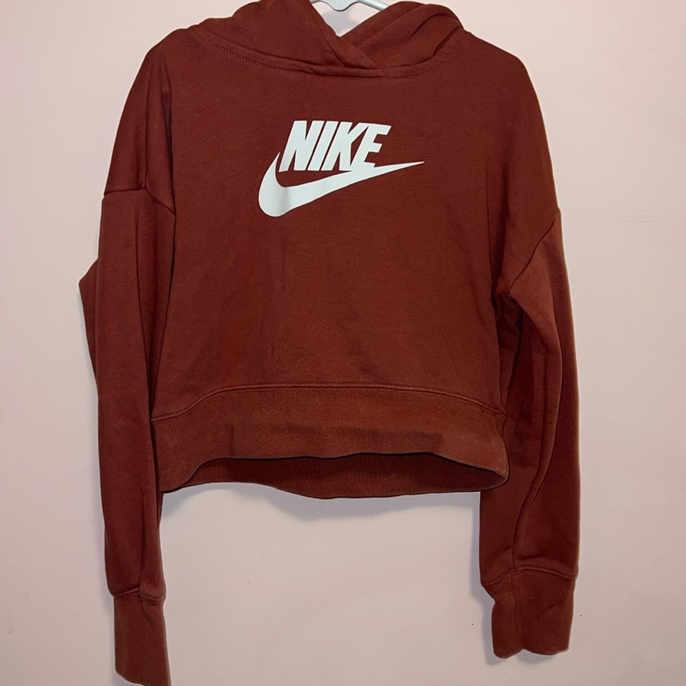 Girls Nike cropped hoodie